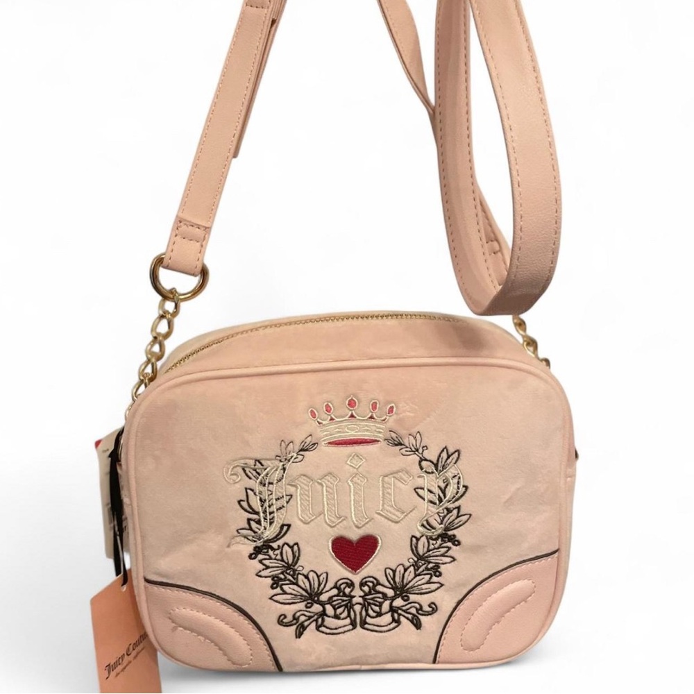 Juicy Couture Powder Blush Heritage Crossbody Bag